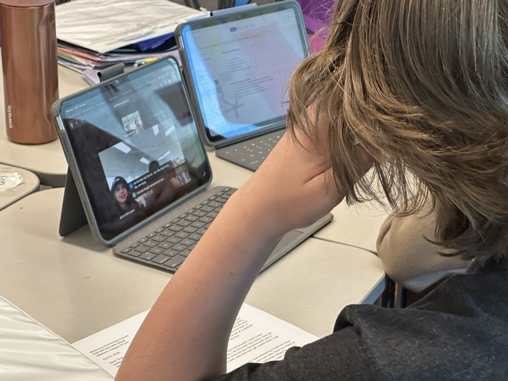 student on computer