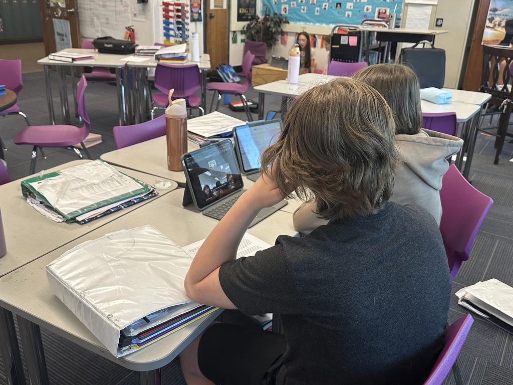 students sitting at desk on computers