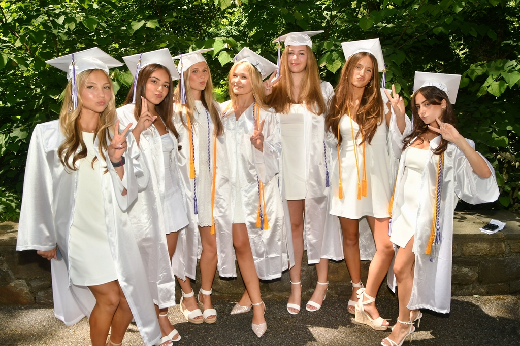 students standing