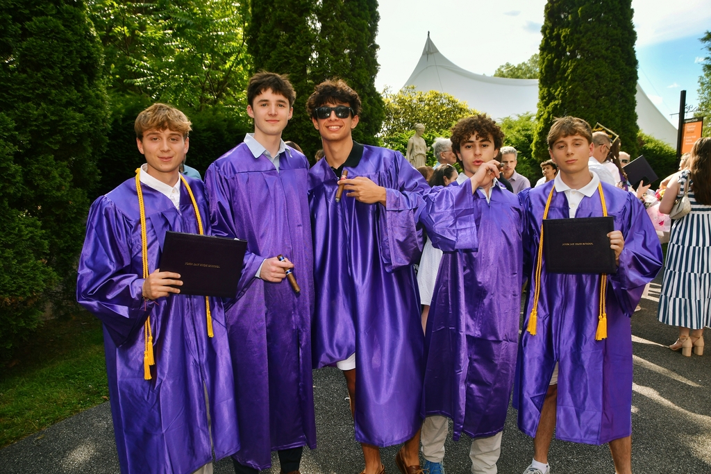 students standing