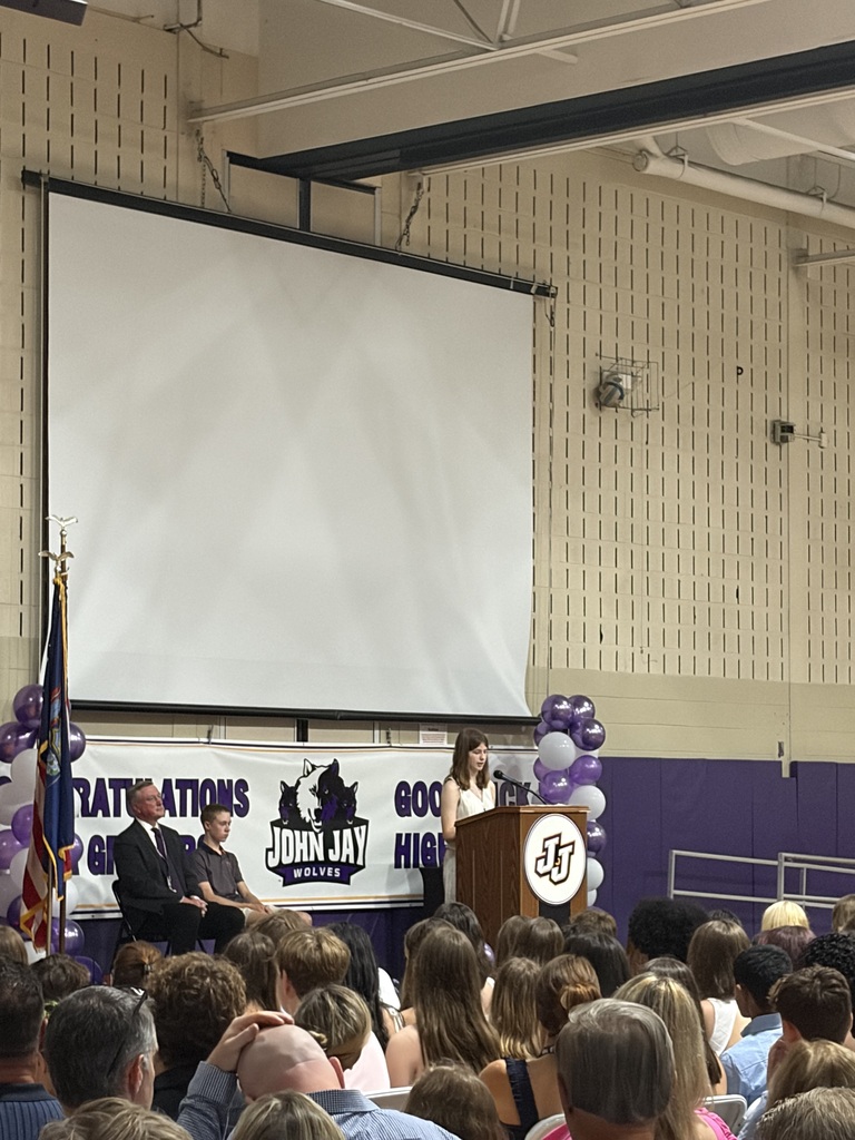 students on stage 