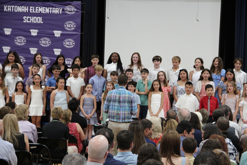 students on stage 