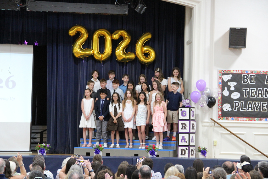 students on stage 