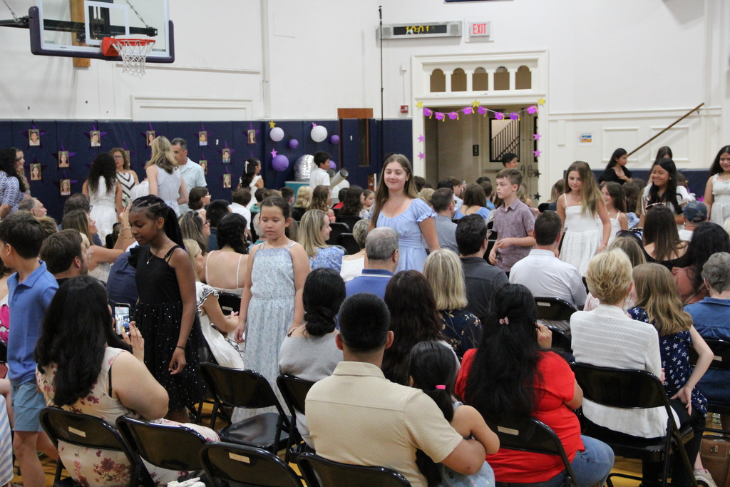 students standing