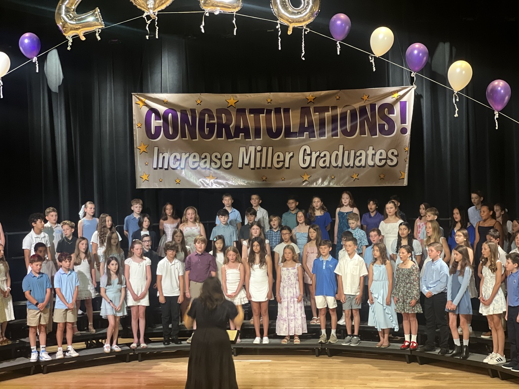 students on stage 