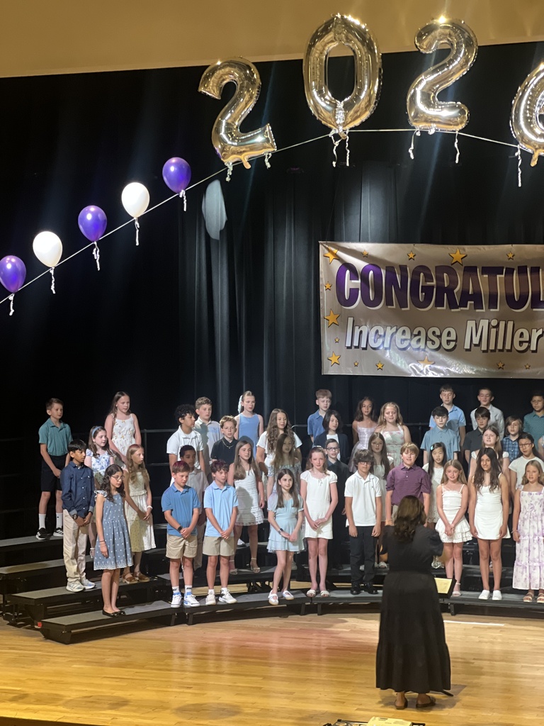 students on stage 