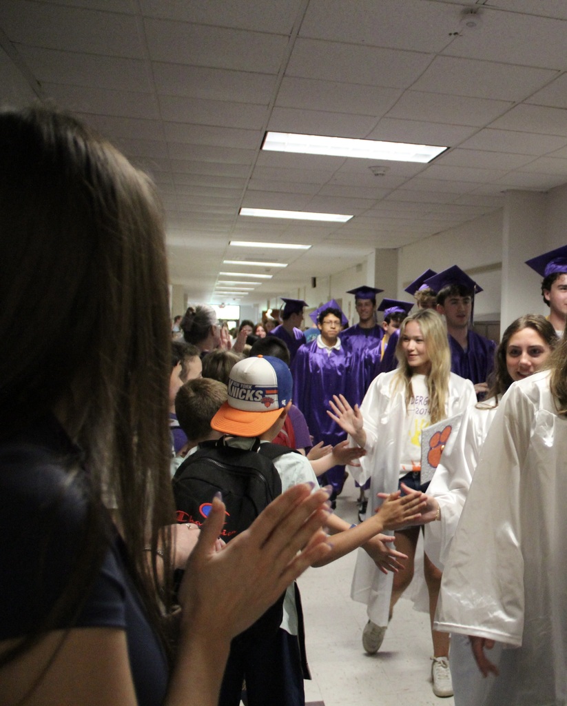 students standing