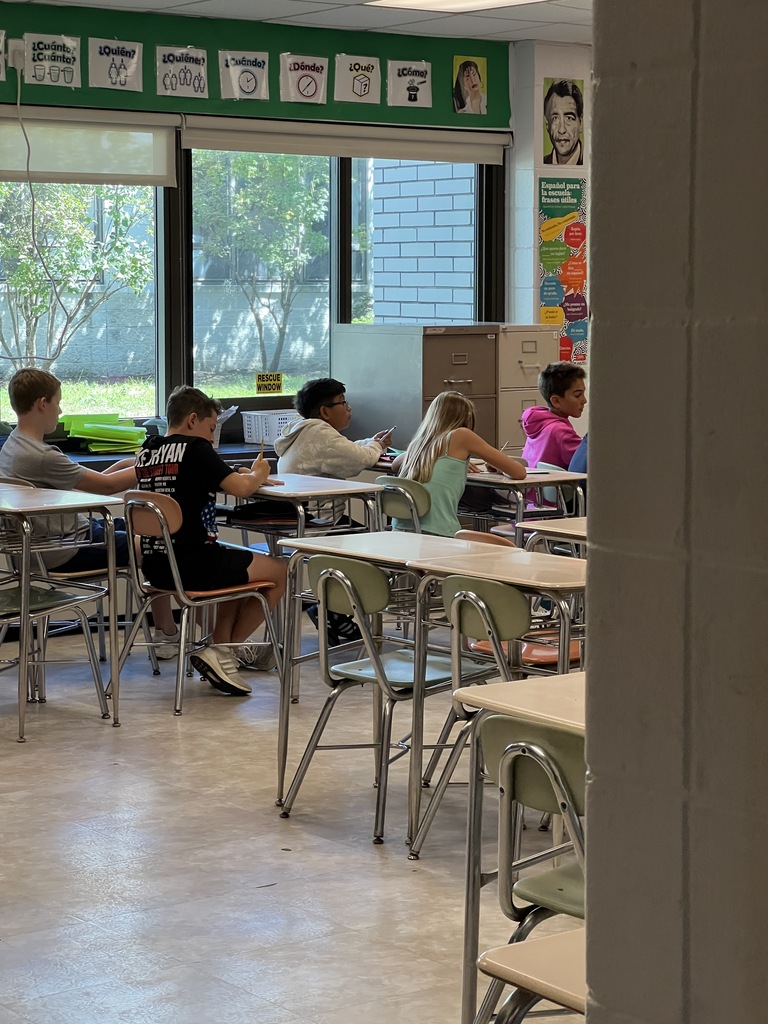students sitting