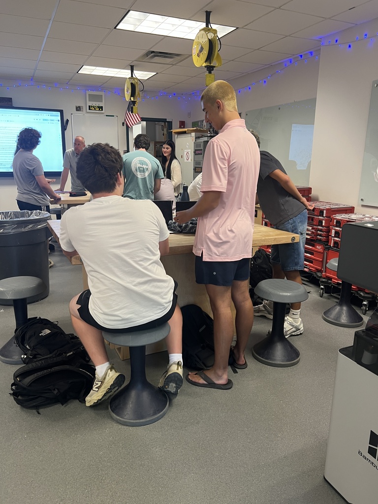 students standing