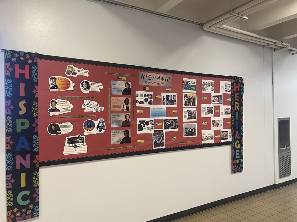 flyer o wall for Hispanic Heritage month