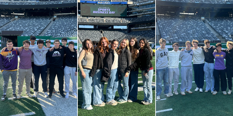 students at Met Life Stadium