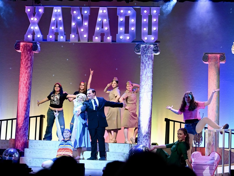 students dancing on stage