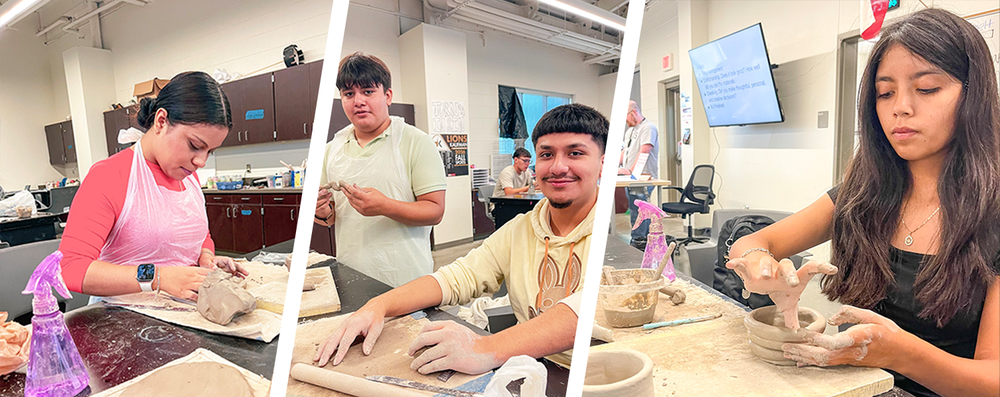 KHS ceramic students