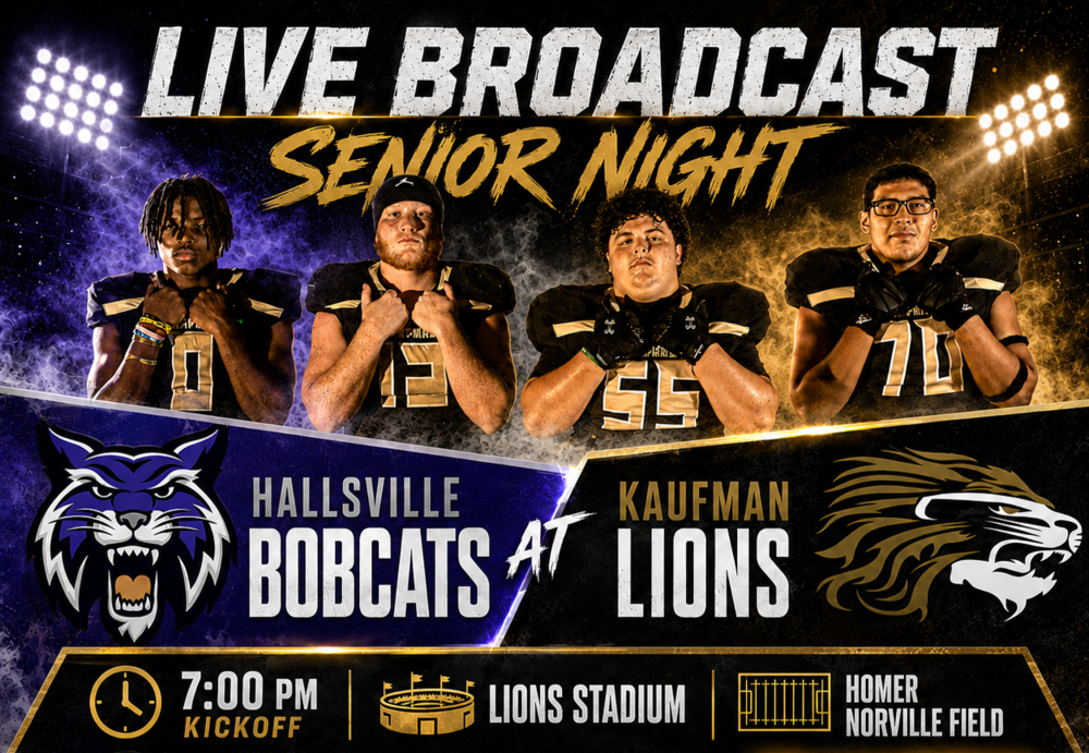 Kaufman Lions Football vs Hallsville