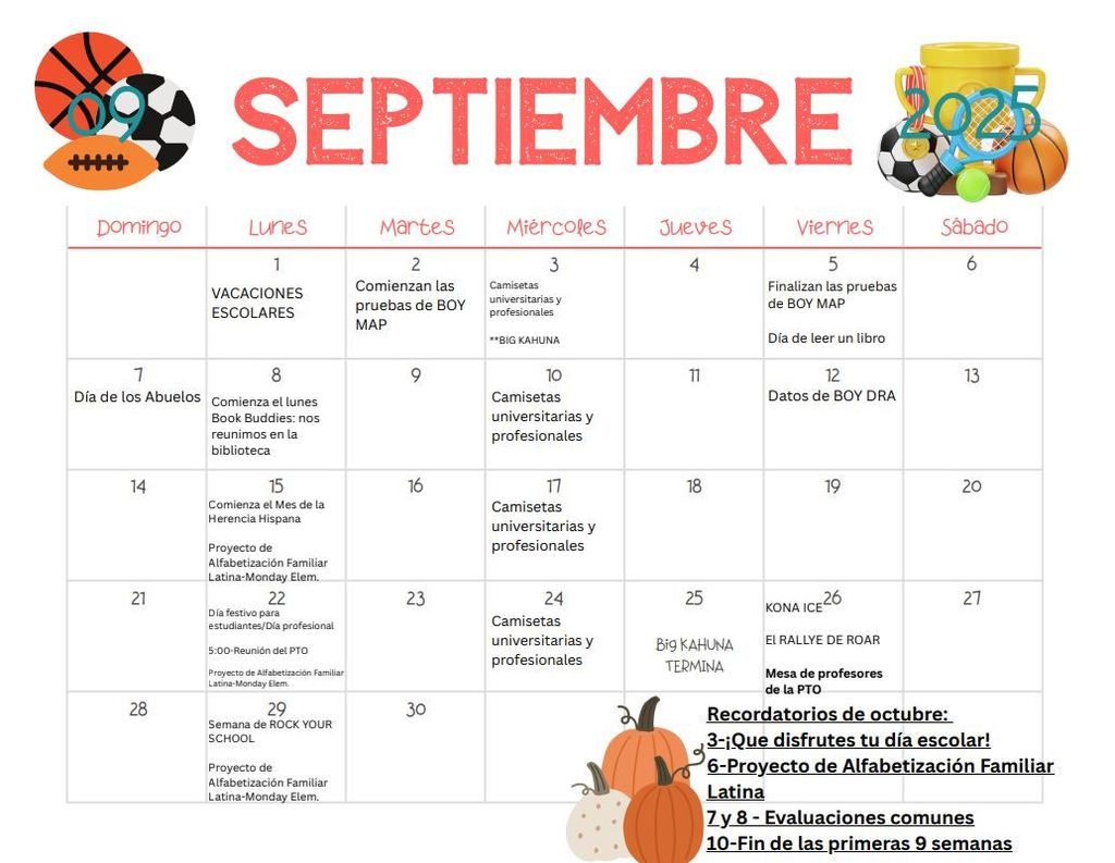 September Calendar
