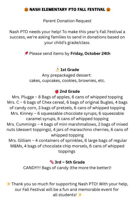 Fall Festival Flyer
