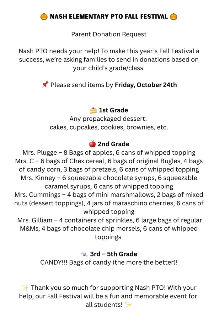 PTO Flyer
