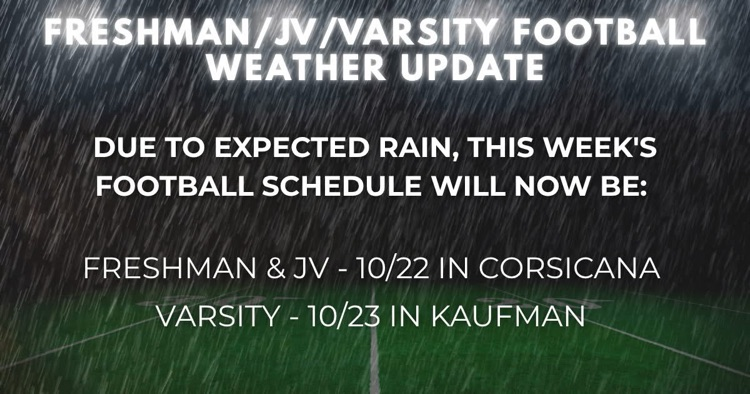 9th, JV, and Varsity Football Update