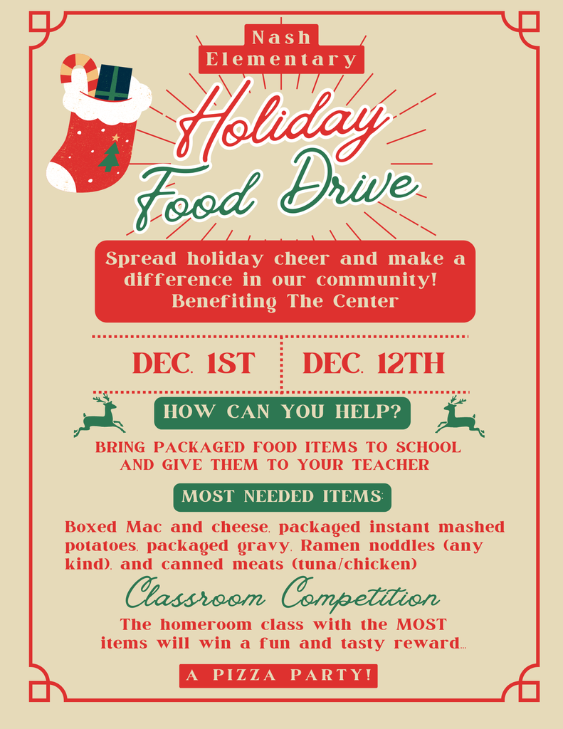 Nash Food Drive Flyer