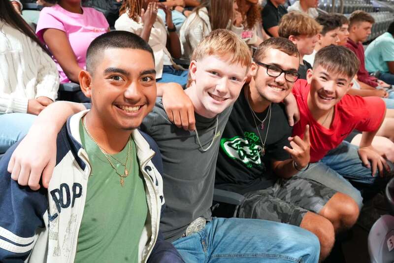 KHS Student at First Friday Assembly