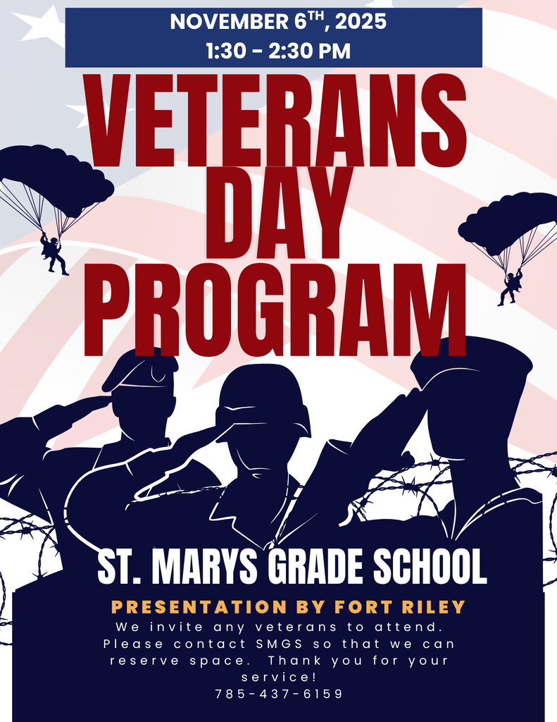 Blue and White Modern Veterans Day Flyer