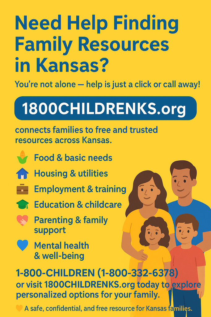 Parent and Family Resource 800childrenks.org