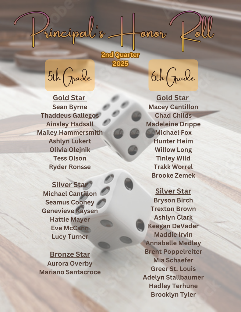 Copy of Principal's Honor Roll (8
