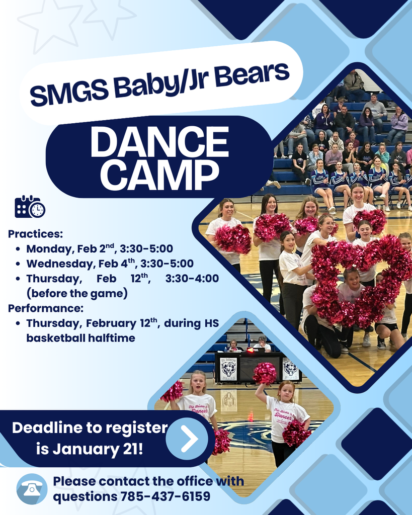 Blue and White Modern Cheer Camp Instagram Post