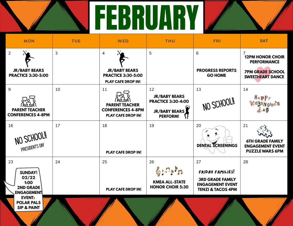 Red, Orange And Green Black History Month Instagram Post