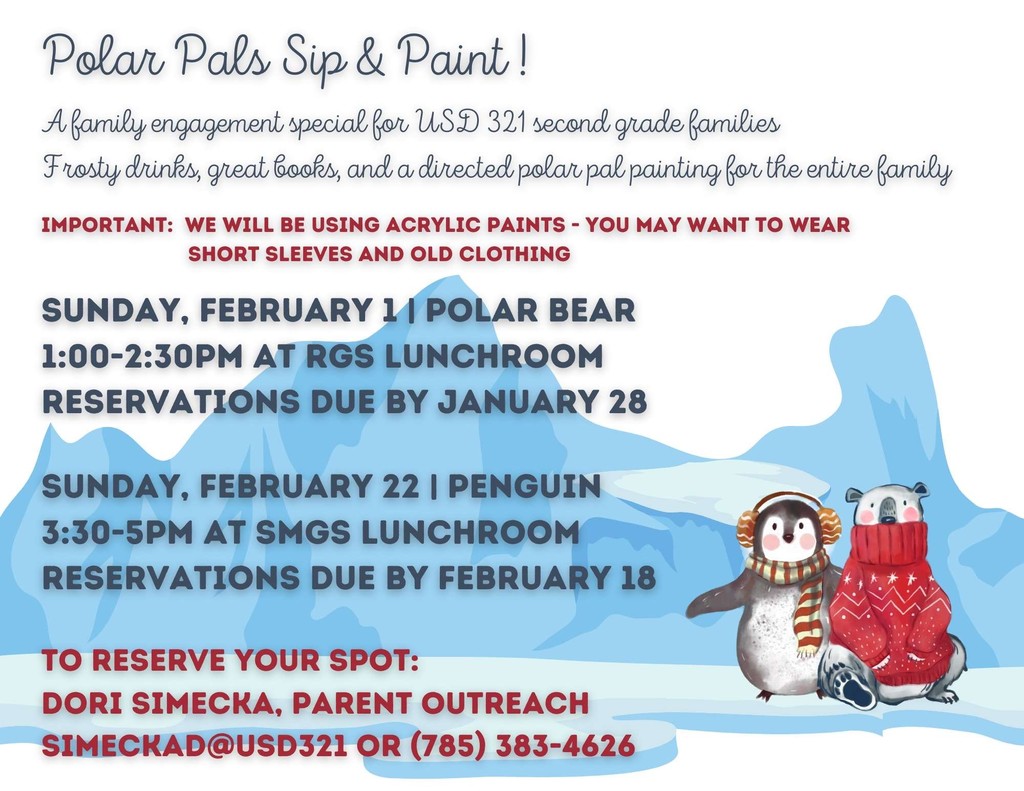 JW polar pals sip and paint 2026 (11 x 8