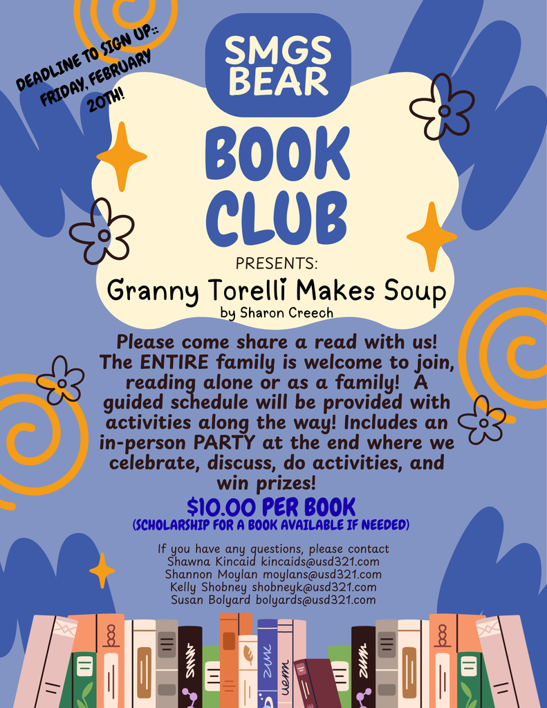 Blue And Cream Playful Illustrative Event Book Club Meeting Flyer (1)