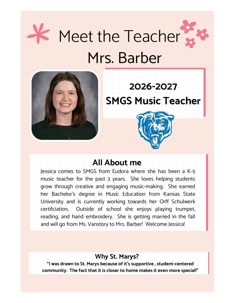 Jessica Barber, new music teacher