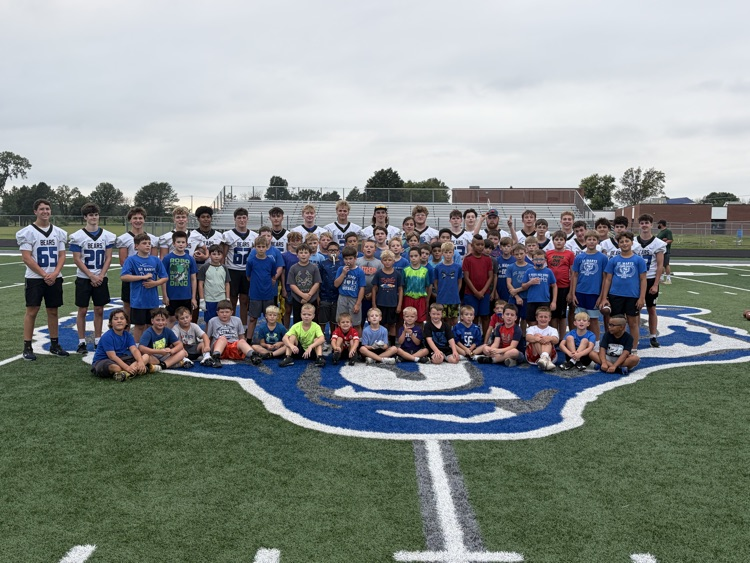 Campers and HS players after camp.