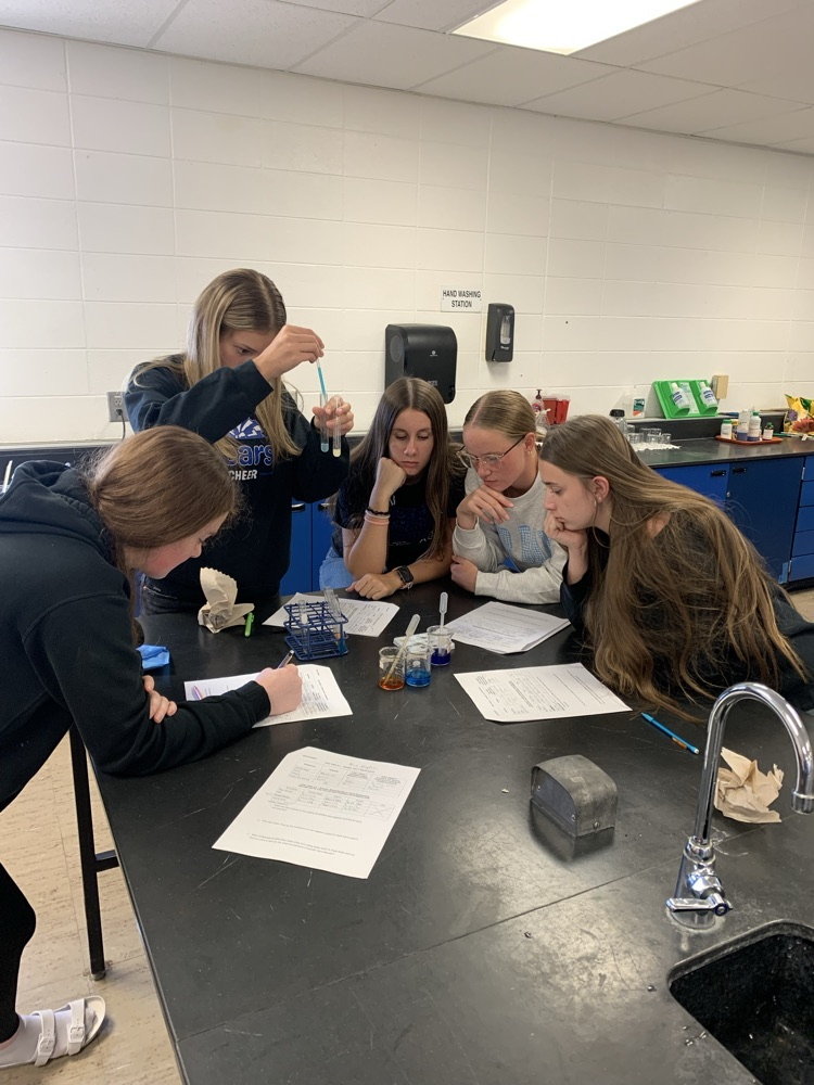 college biology students