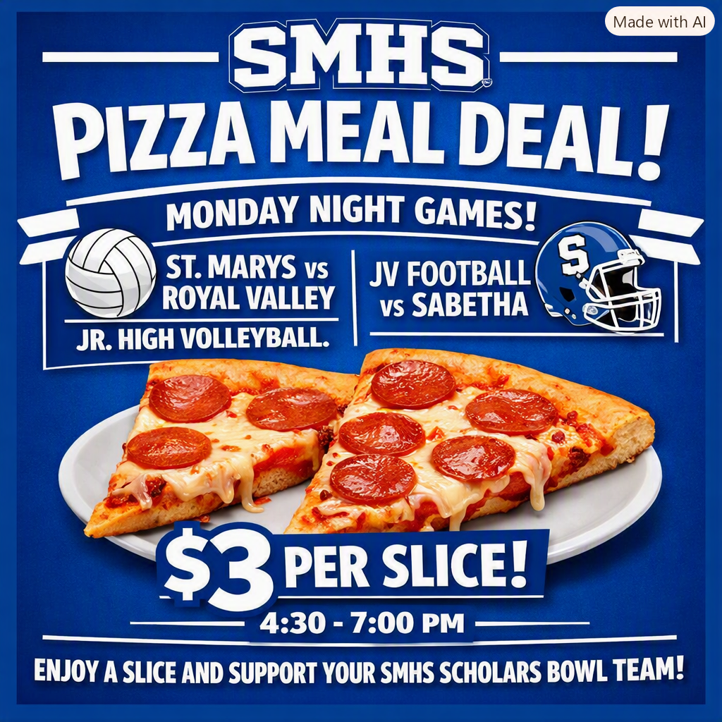 Pizza Meal Deal September 28th SMHS