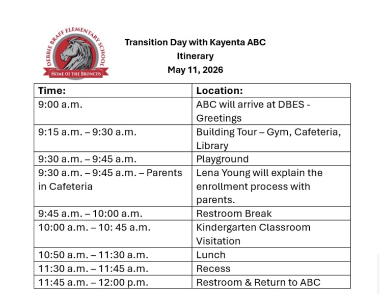 Schedule