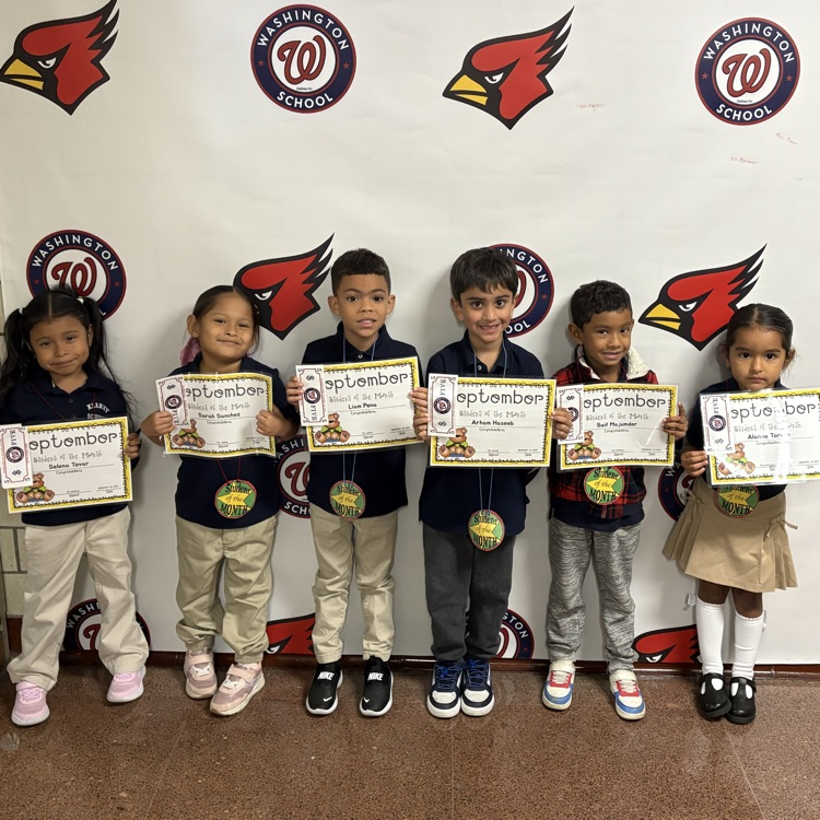 Washington School is proud to present our September Student of the Month recipients! We are so proud of you!