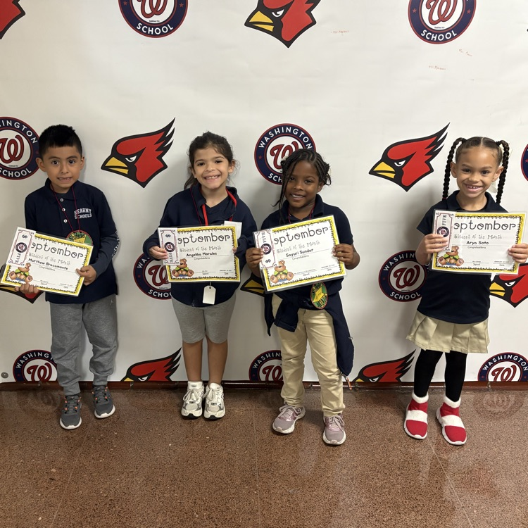 Washington School is proud to present our September Student of the Month recipients! We are so proud of you!
