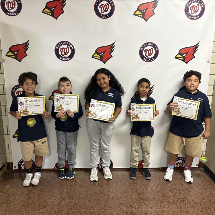 Washington School is proud to present our September Student of the Month recipients! We are so proud of you!