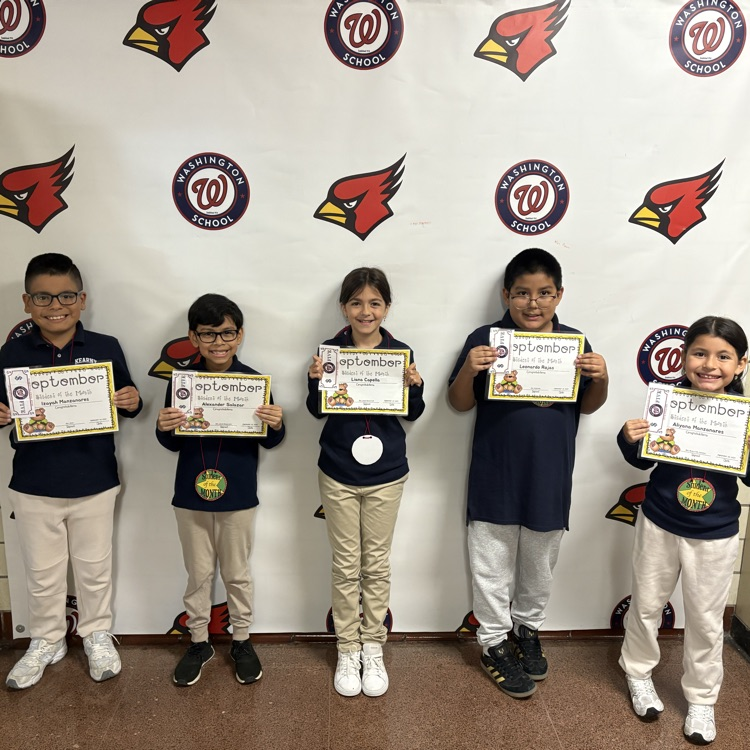 Washington School is proud to present our September Student of the Month recipients! We are so proud of you!