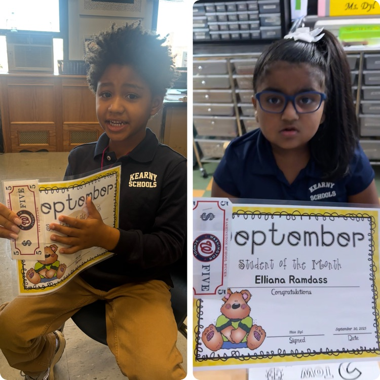 Washington School is proud to present our September Student of the Month recipients! We are so proud of you!