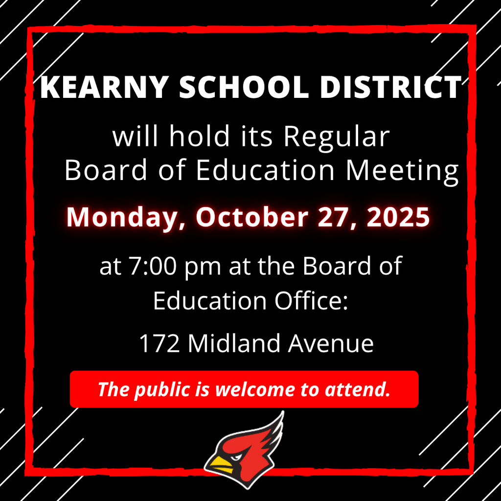 Board of Education Meeting October 27th at 7pm, Board Office