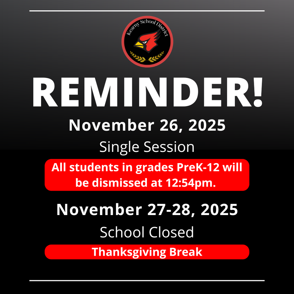Single session day  11/26 & No School 11/27-28