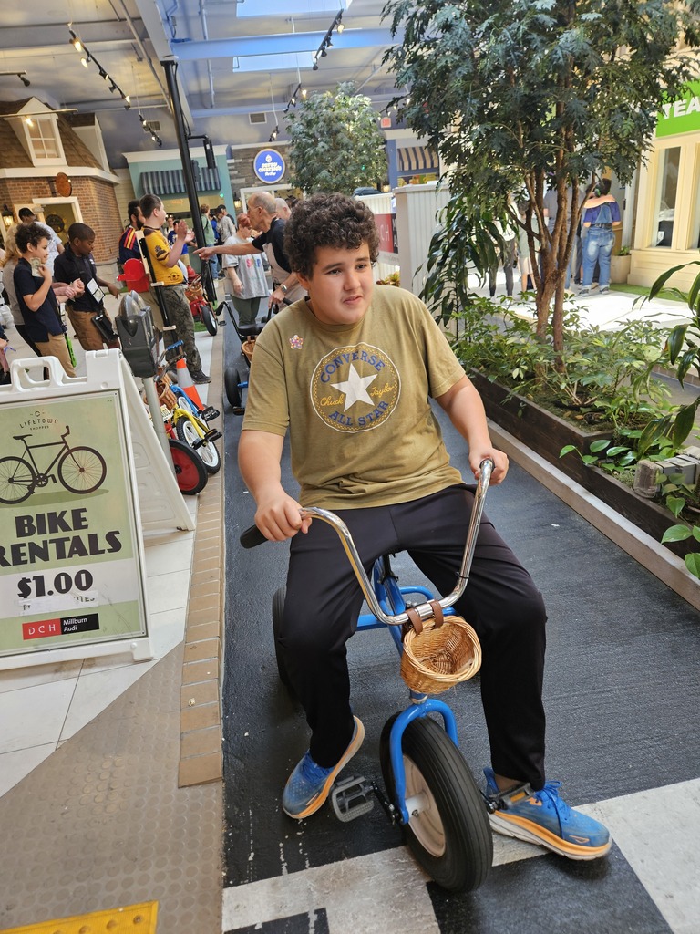 Riding around town