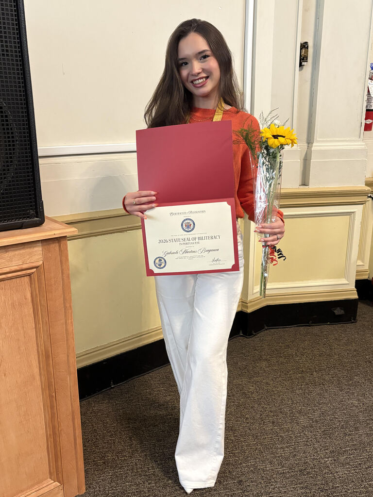 Girl with Certificate