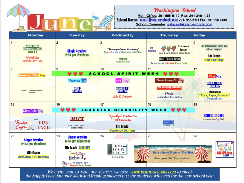 June Calendar