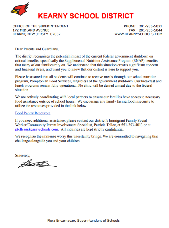 Letter from the Superintendent