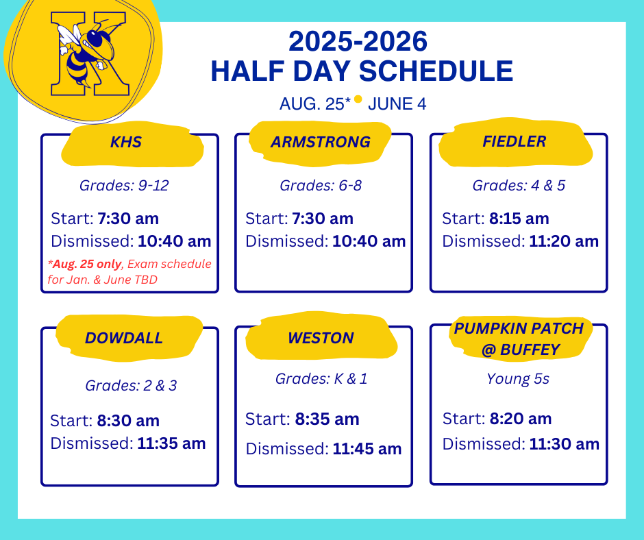 half day schedules