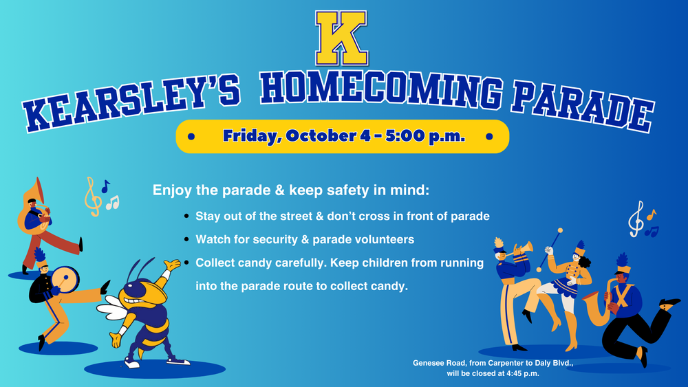 Homecoming Parade begins at 5 pm