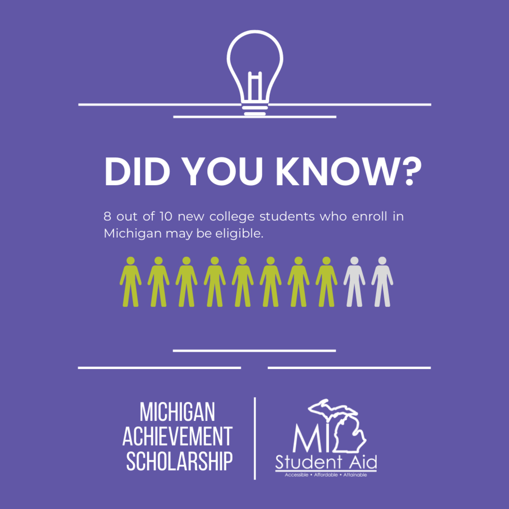 Michigan Achievement Scholarship Graphic